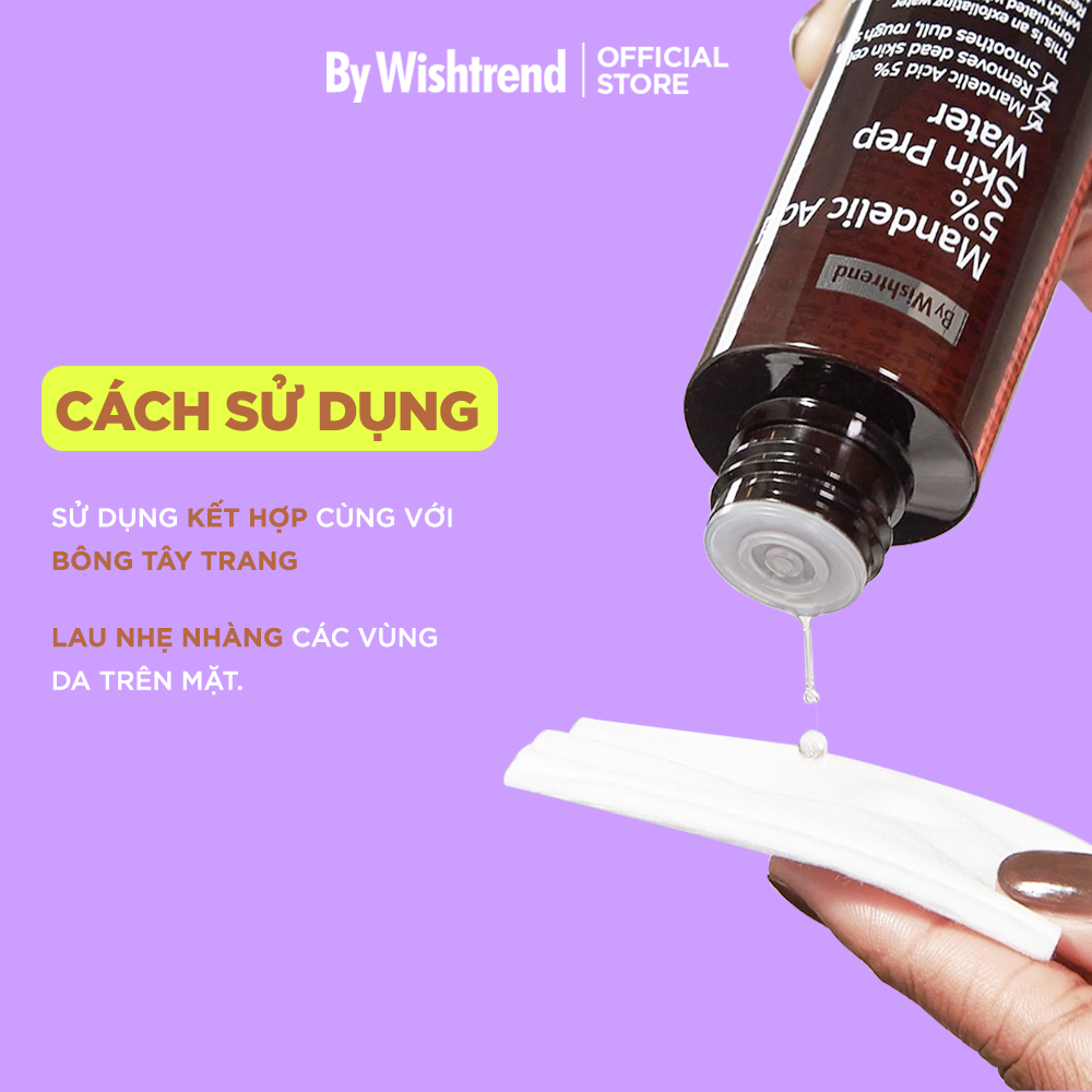 Ảnh Nước hoa hồng By Wishtrend Mandelic Acid 5% Skin Prep Water 120ml 2