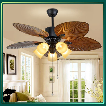 Quạt Đèn Trần Trang Trí LumiFan, Hình Lá , Quạt Trần Đèn Decor, Quạt Trần Trang Trí, BH 24 Tháng