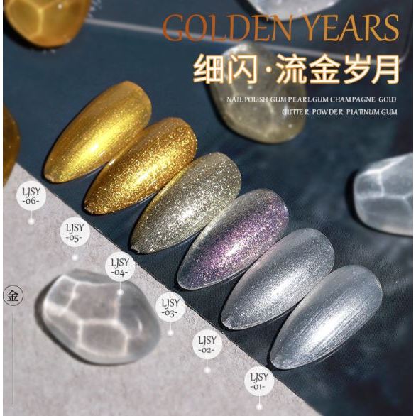 Sơn gel AS nhũ vàng bạc 6 màu 15ml chọn lẻ LJSY