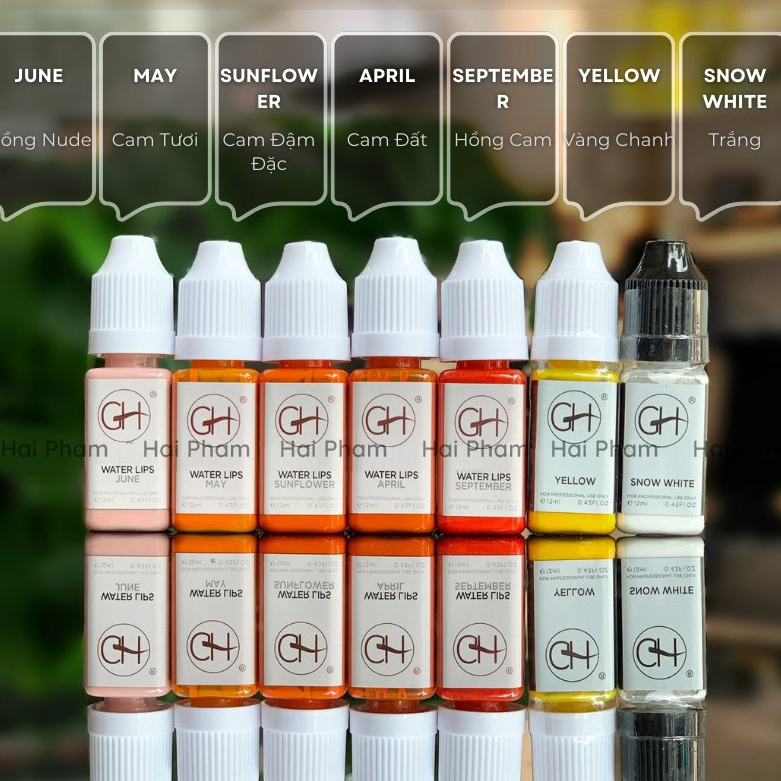 Mực GH Chai Vuông Minisize 4ml / Fullsize 12ml - Hữu Cơ, Nhanh Bám