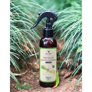 Tinh dầu Xịt Khử Mùi, Đuổi Muỗi Sả Chanh - Hoa Nén - Vegan - An toàn sức khoẻ - 200ml