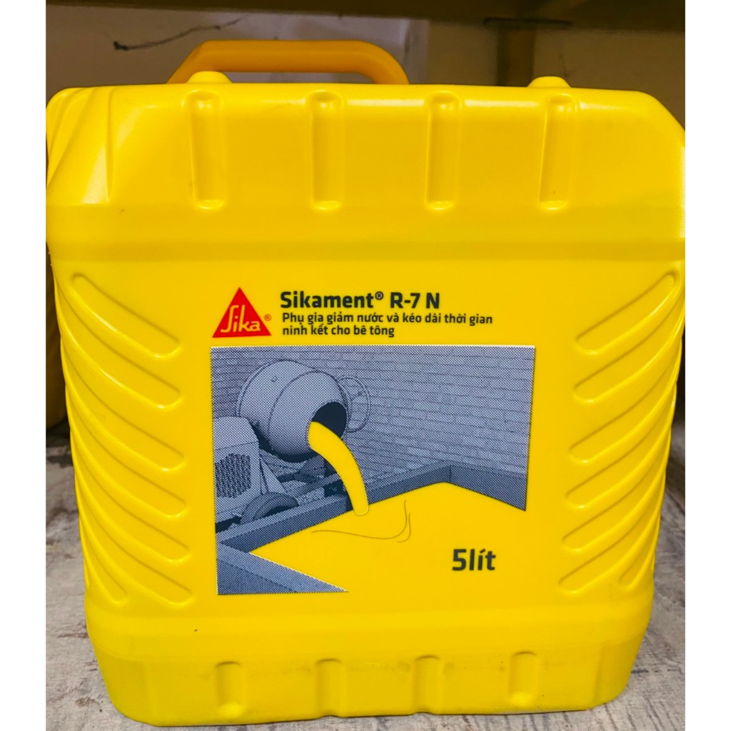 Phụ Gia Siêu Dẻo Sikament R7 N Tăng Cường Độ và Độ Sụt Cho Bê Tông Can ...