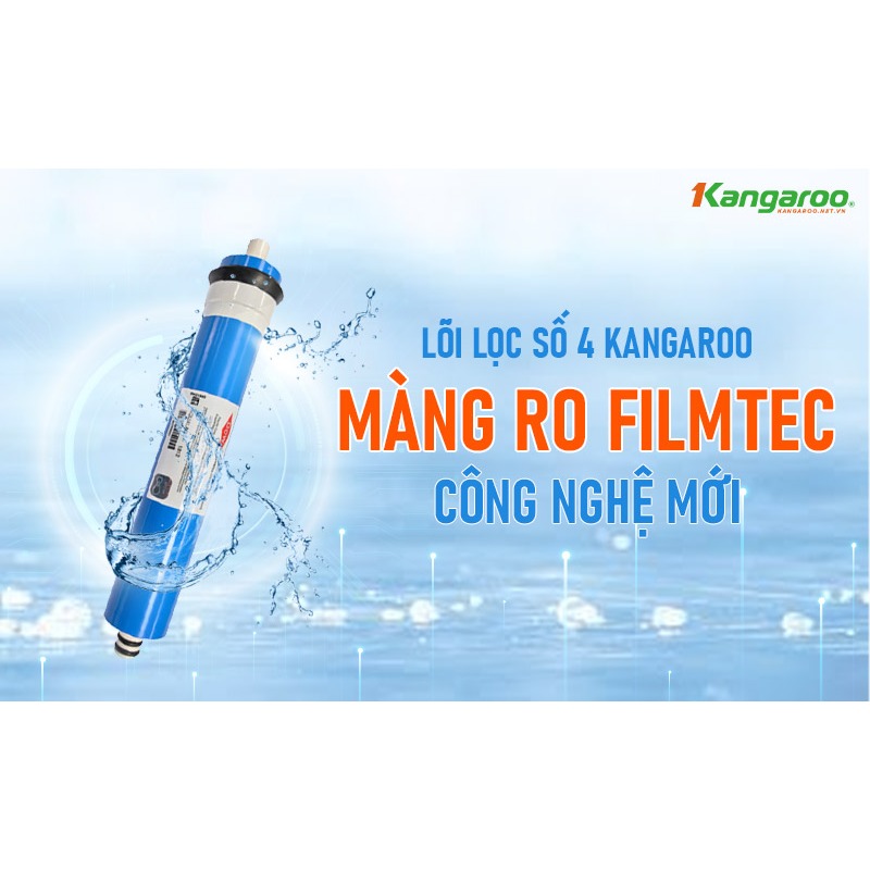 Màng Lọc RO Kangaroo Loại Bỏ 99% Vi Khuẩn Vi Rút Dùng Cho Máy Lọc Nước Sử Dụng Vỏ màng