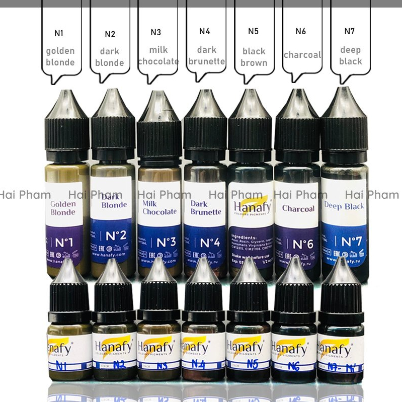 Mực Hanafy Chính Hãng Nga Minisize 5ml / Fullsize 15ml
