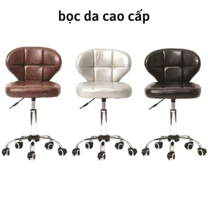 Ghế Xoay 360 Có Tựa - Ghế Spa Phun Xăm Thẩm Mỹ Cao Cấp
