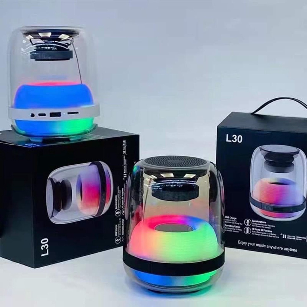 Loa Bluetooth Đèn Led L30 Âm Bass Siêu Ấm - Led Nhiều Chế Độ | Shopee ...