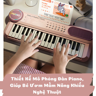 Đồ Chơi Đàn Piano Mini Cho Bé Tập Đàn Và Tập Hát Có Đèn Nhạc Vui Nhộn-Đồ Chơi Giáo Dục Sớm Cho Bé Phát Triển Năng Khiếu