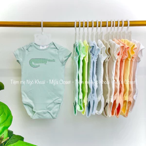 Z.A.RA 0-3M/3-6M CHỌN MẪU Body chip ngắn tay pastel màu trơn cho bé
