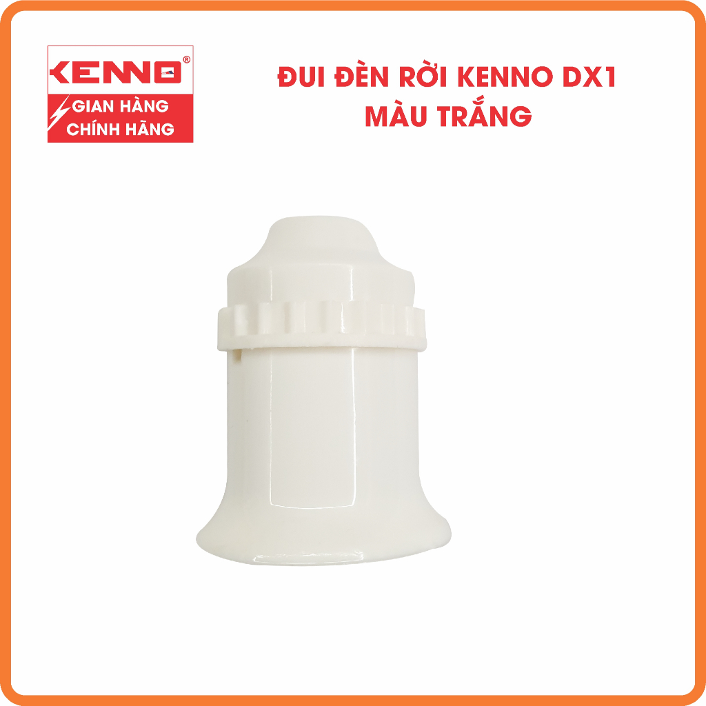 Đuôi đèn rời E27 Kenno công suất 500W màu trắng, màu đen