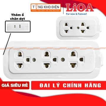 Ổ cắm nổi LiOA, ổ cắm kéo dài không dây chống cháy [CHÍNH HÃNG]