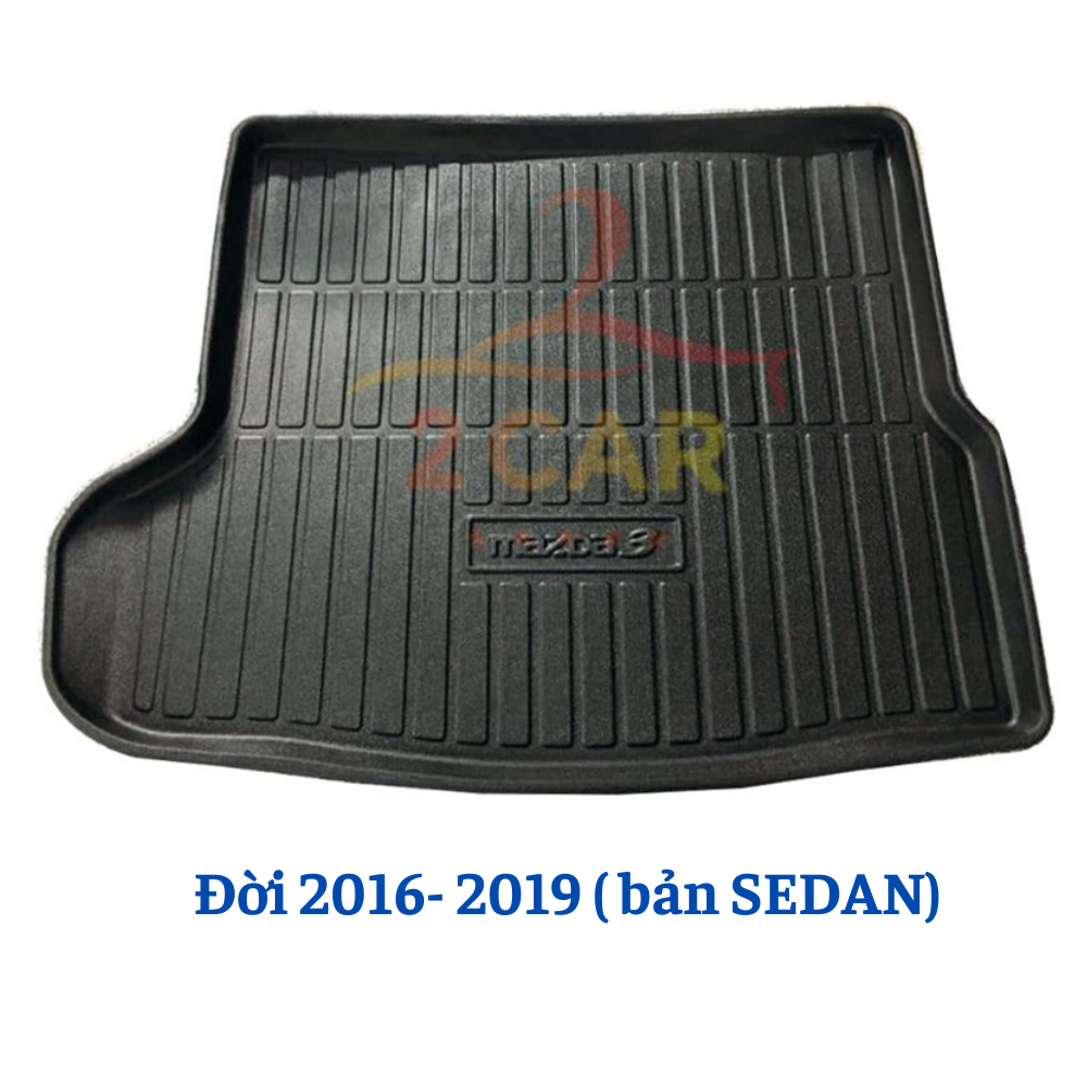 LÓT CỐP nhựa dẻo xe Mazda 3 đời 2016- 2019- 2020- 2024- 2025 bản Sedan, hàng không mùi, dễ vệ sinh