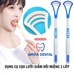 Cây Cạo Lưỡi 3 Lớp Giảm Hôi Miệng, Dụng Cụ Cạo Lưỡi, Dụng Cụ Làm Sạch Lưỡi, Cây Rơ Lưỡi