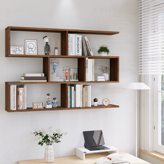 Kệ Sách Gỗ Treo Tường FIVO FB44 Đa Năng, Thiết Kế Âm Tường, Chất Liệu Gỗ Dày Chống Ẩm, Dễ Dàng Lắp Ráp