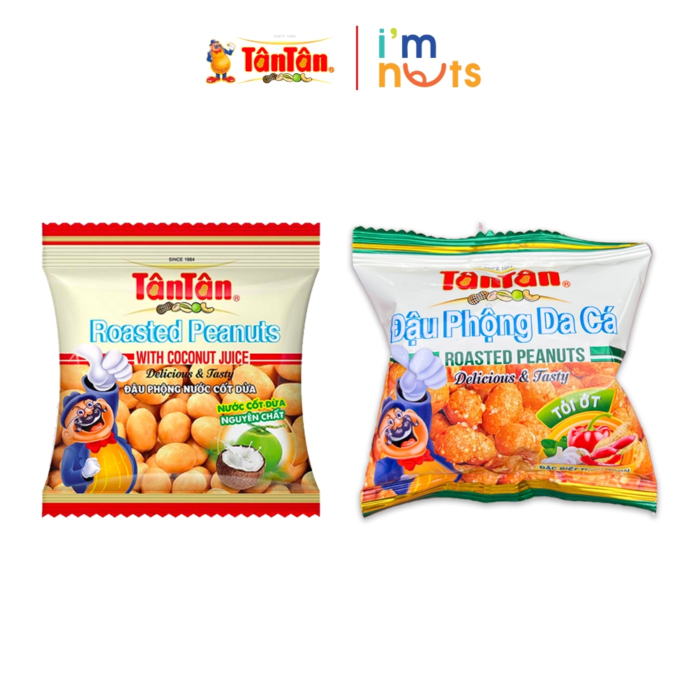 Snack đậu phộng nước cốt dừa Tân Tân tuổi thơ gói nhỏ 16g | Shopee Việt Nam