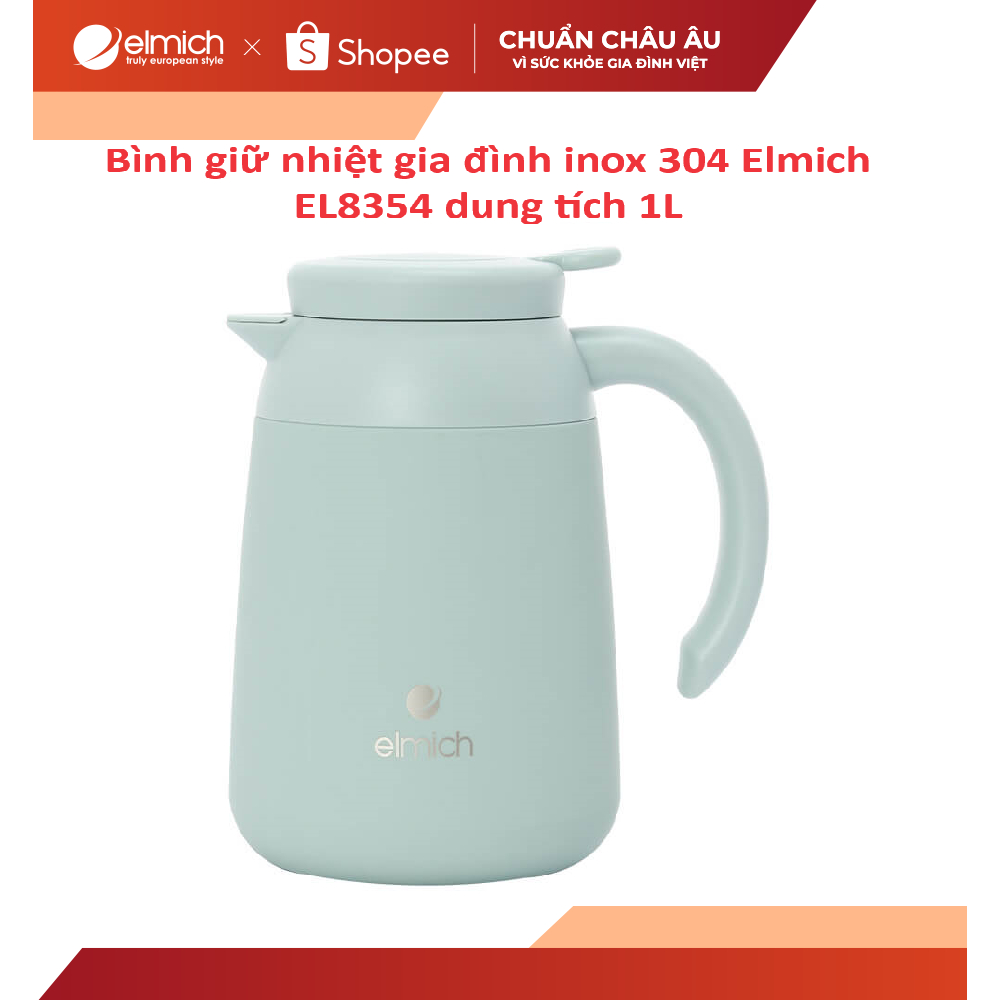 Bình giữ nhiệt gia đình inox 304 Elmich EL835 dung tích 1L