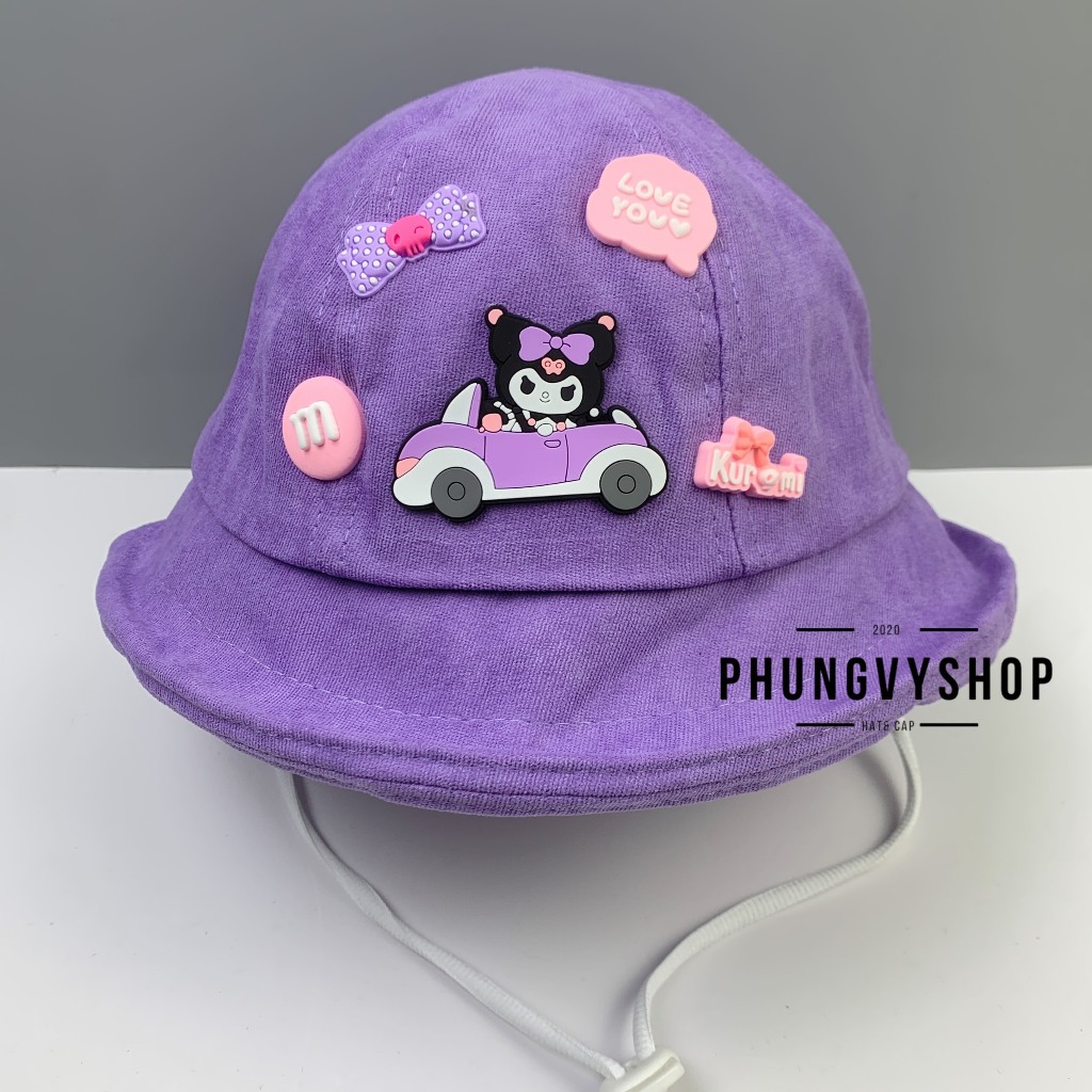 CÓ 2 SIZE, Mũ bucket tai bèo vành bé gái phungvyshop- Nón trẻ em các loại bo kết / NHUNG KUROMI CINNAMOROLL Cac loaiii