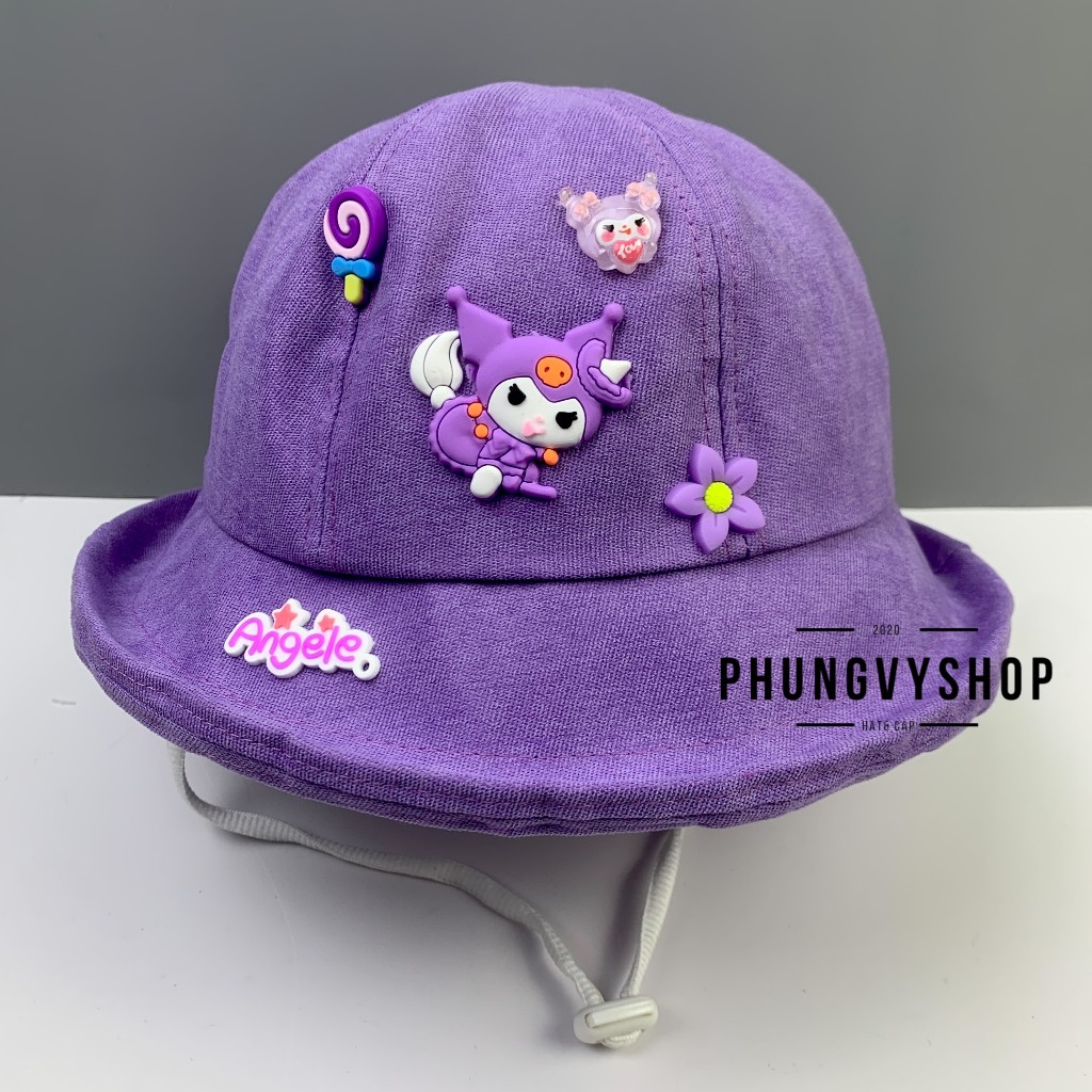 CÓ 2 SIZE, Mũ bucket tai bèo vành bé gái phungvyshop- Nón trẻ em các loại bo kết / NHUNG KUROMI CINNAMOROLL Cac loaiii