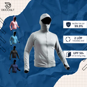 Áo chống nắng DIDOOGLT 2 lớp chống tia UV khoá kéo cổ cao chất liệu dày dặn thoáng khí cao cấp