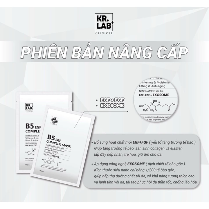 30-50 Mặt nạ Kr.Lab B5 EGF+ Mặt nạ Senademar B5 + Mặt nạ ISOLUX Whitening repair+nạ Kyunglab PDRN+nạ Yuejin B5 WZ426