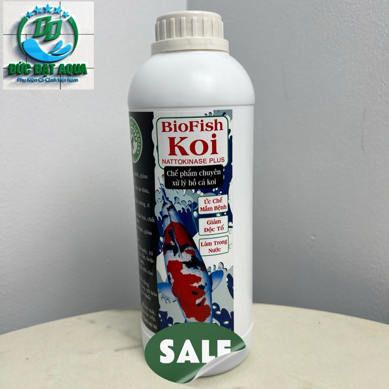 BIOFISH KOI- Chai Vi Sinh làm trong nước bể cá thể tích 1000ml và 250ml 5