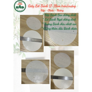 Giấy nến Lót Bánh cho Hấp-Nướng Vĩ/Lò-Chiên Không dầu (Size lớn 11-30 cm)-Không in/Có in logo