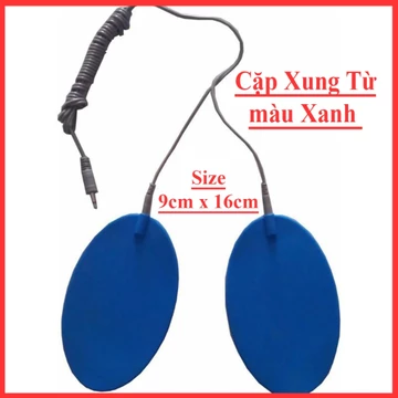 Combo dây xung và xung từ trường xanh dùng cho máy vật lý trị liệu MPT8-12, máy massage điện xung...