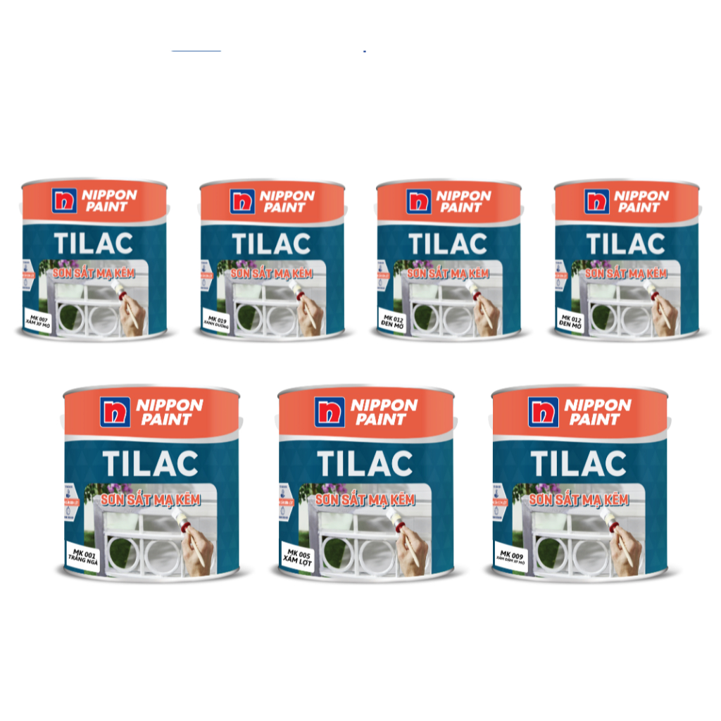 Sơn dầu TILAC sơn sắt mạ kẽm (2IN1) chính hãng Nippon Paint 0.8L ...