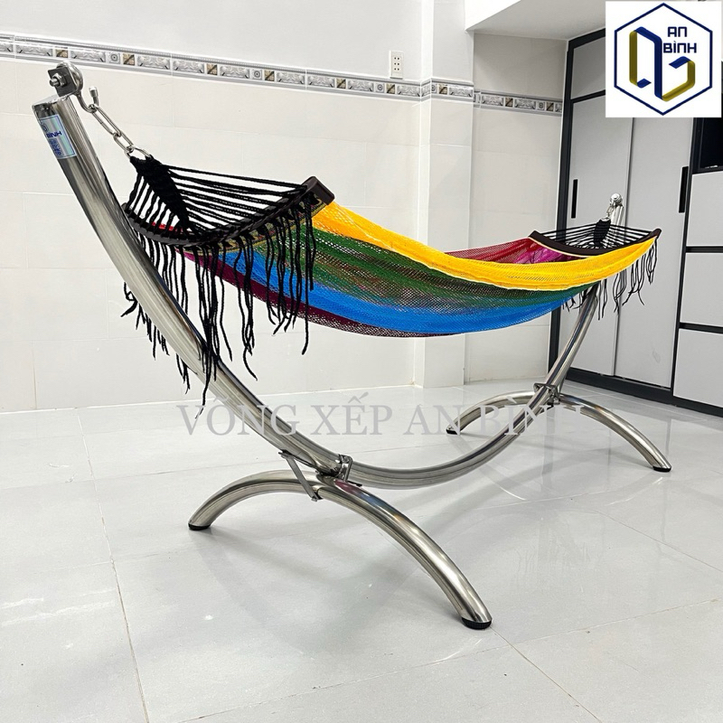 Võng Bán Nguyệt Inox Phi 50 Lắp Ráp, Chịu Lực 250kg, Lưới Võng Hàn Quốc ...