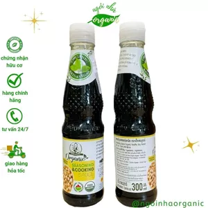 Nước tương đậu nành hữu cơ không mặn (xì dầu) Thái Lan 300ml - Ngôi Nhà Organic