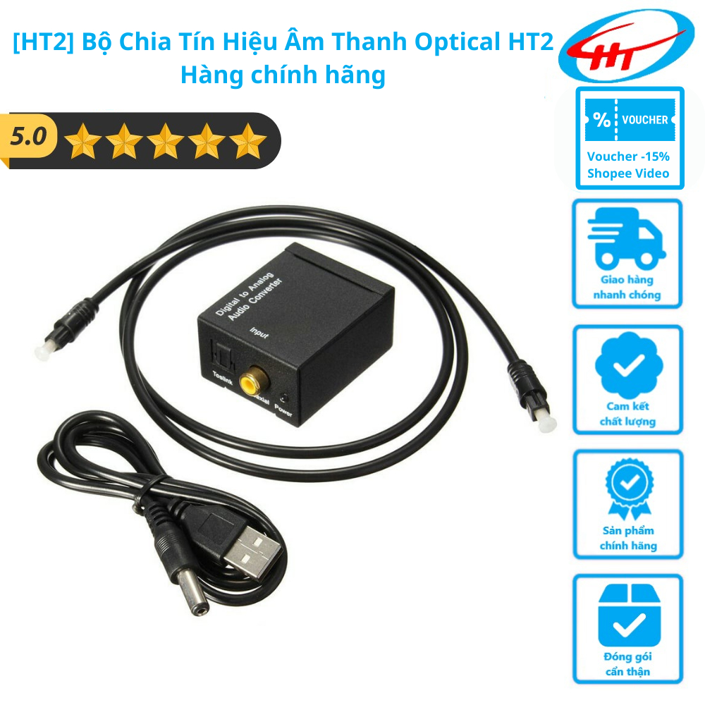 [HT2] Bộ Chia Tín Hiệu Âm Thanh Optical HT2 - Hàng chính hãng | Shopee ...