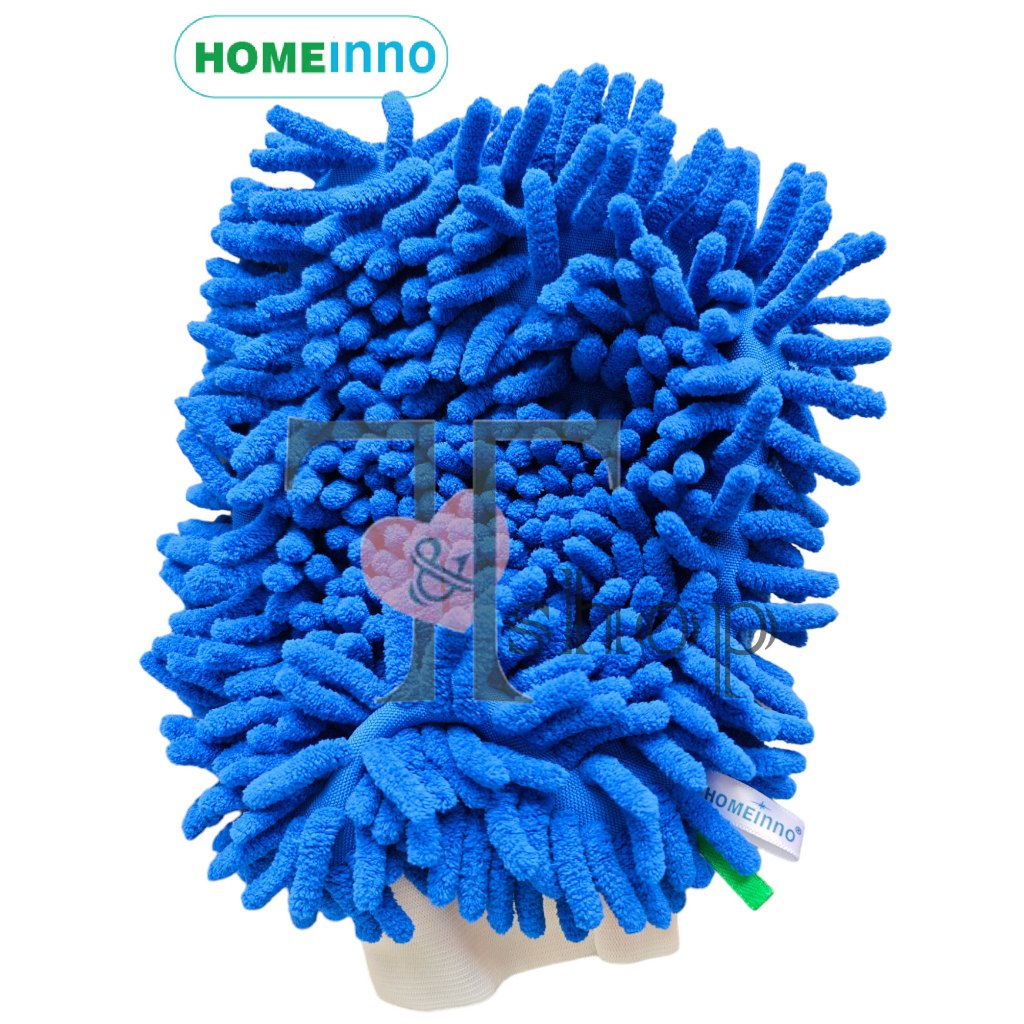 [HỎA TỐC]Găng Tay Lau Nhà Cửa, Lau Ô Tô Đa Năng 2 Mặt Cao Cấp Homeinno