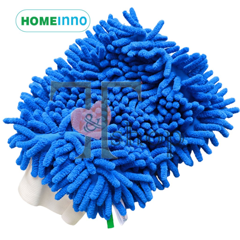 [HỎA TỐC]Găng Tay Lau Nhà Cửa, Lau Ô Tô Đa Năng 2 Mặt Cao Cấp Homeinno