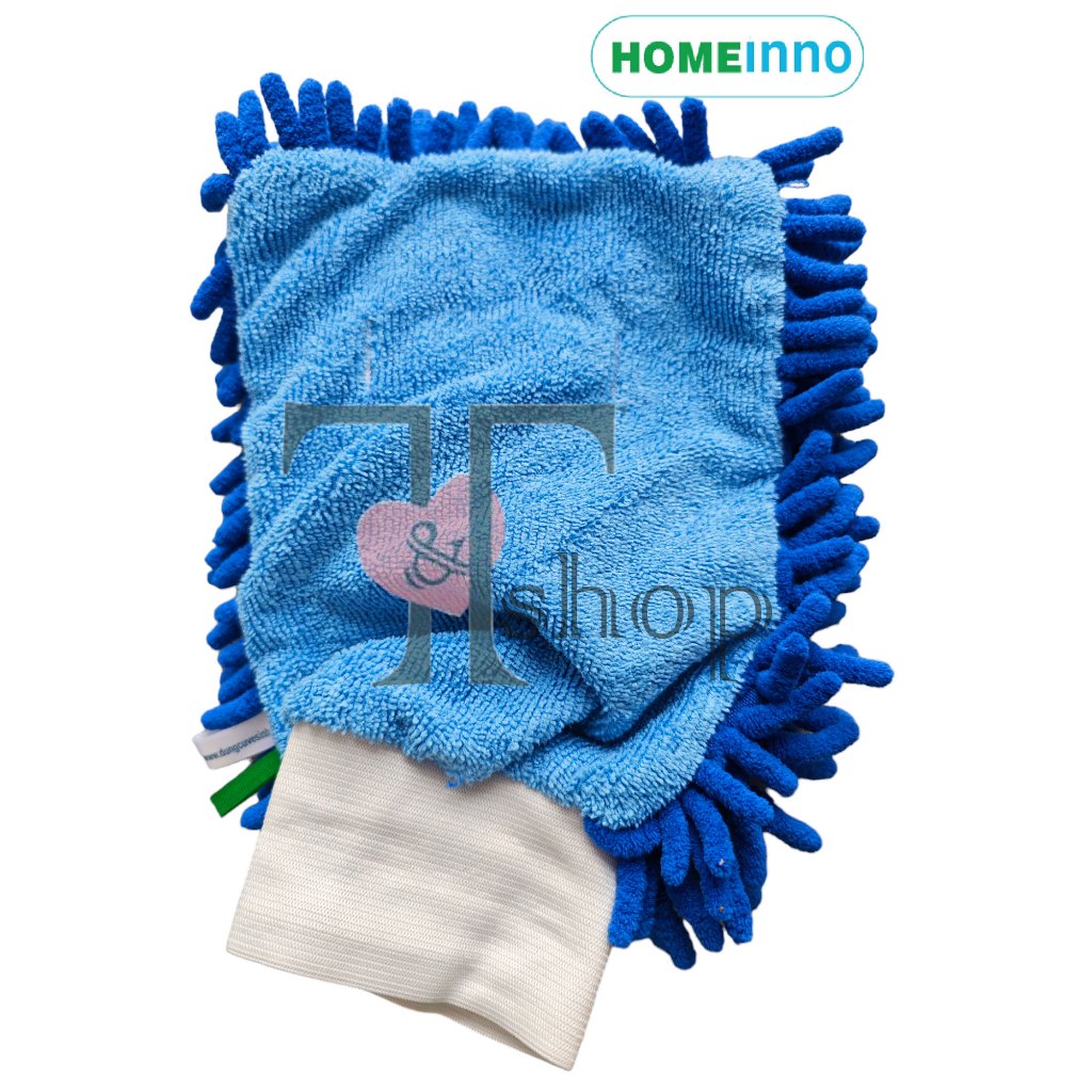 [HỎA TỐC]Găng Tay Lau Nhà Cửa, Lau Ô Tô Đa Năng 2 Mặt Cao Cấp Homeinno