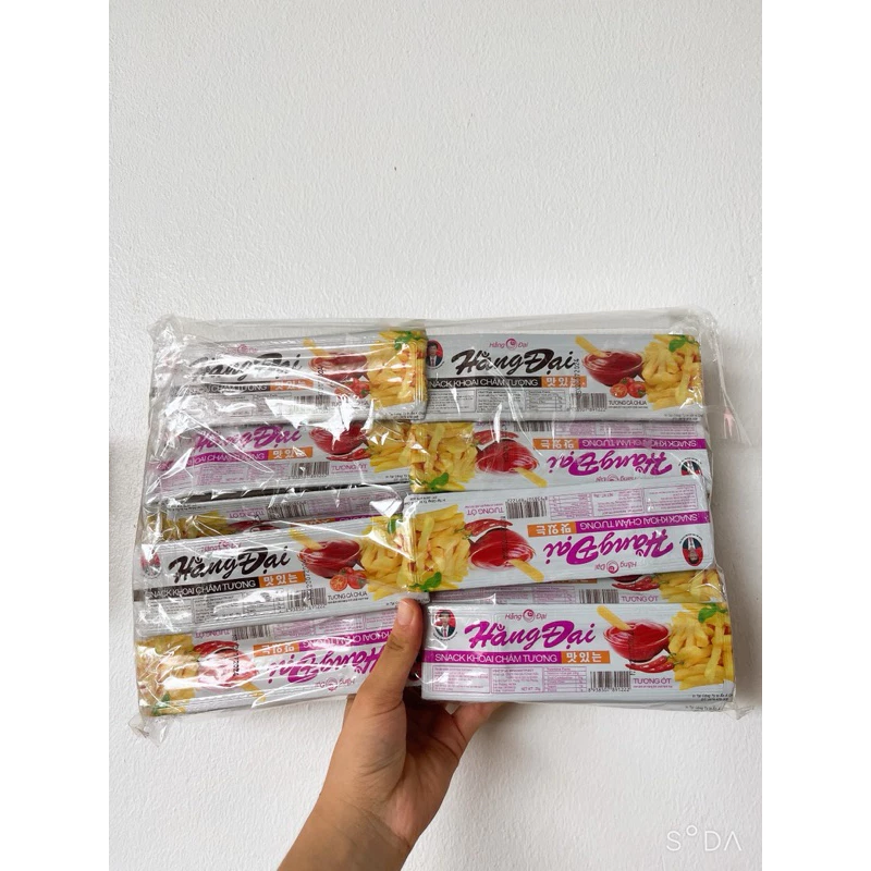 Snack khoai chấm tương Hằng Đại bịch 30 gói (26g/gói)