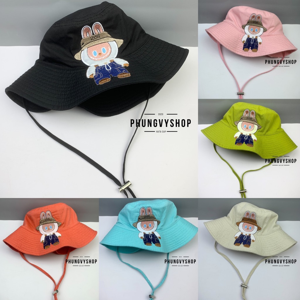 Mũ bucket tai bèo vành unisex nam nữ phungvyshop nón BO lớn / LA BU. DÂY CỘT DÀI /