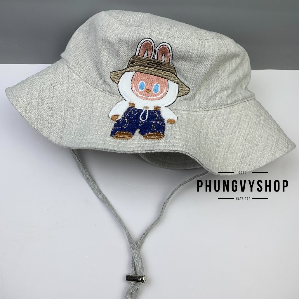 Mũ bucket tai bèo vành unisex nam nữ phungvyshop nón BO lớn / LA BU. DÂY CỘT DÀI /