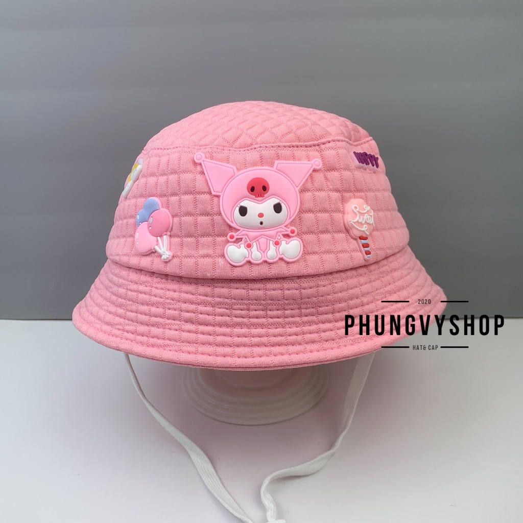 Bé 1- 2 Tuổi/Vđ 51cm_Mũ cụp bucket tai bèo vành gái trẻ em phungvyshop-nón / Bo nhỡ SỤP TRẦN /