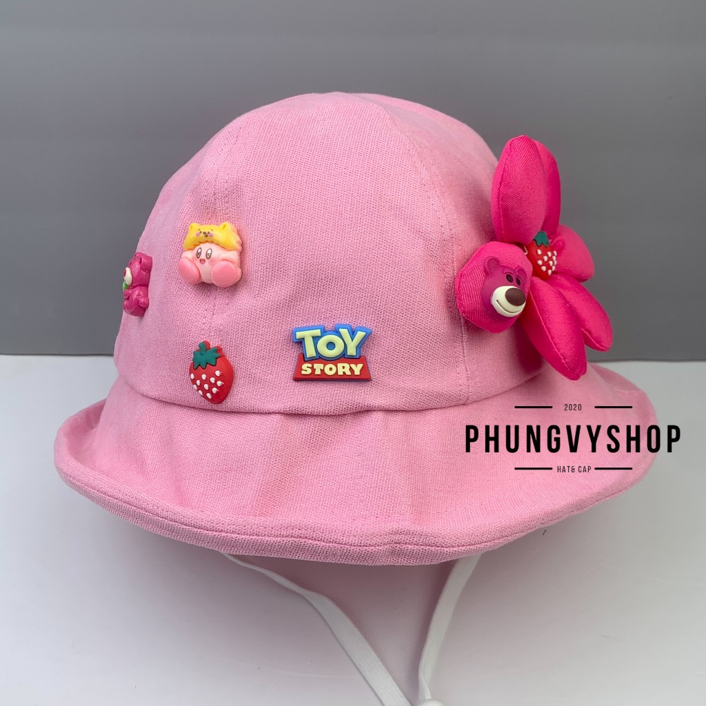 Có 2 size_Mũ bucket tai bèo vành gái trẻ em phungvyshop-nón  / BO TRUNG LỠ HOA LẬT/