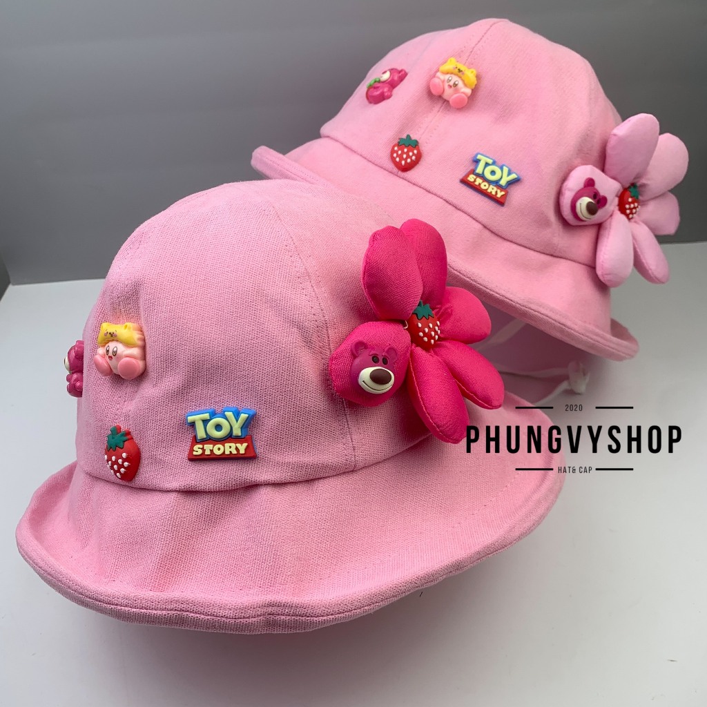Có 2 size_Mũ bucket tai bèo vành gái trẻ em phungvyshop-nón  / BO TRUNG LỠ HOA LẬT/