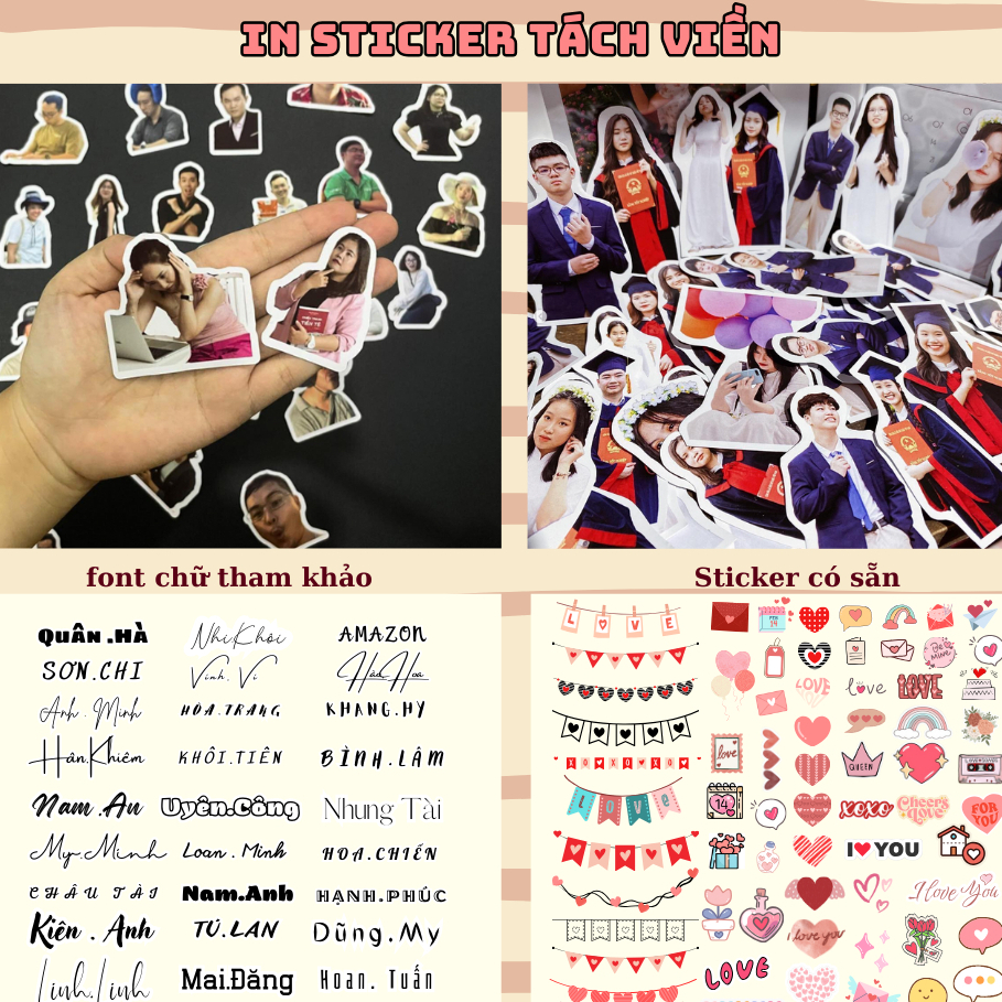 In ảnh viền người, sticker tách nền theo yêu cầu, ảnh bo viền | Shopee ...