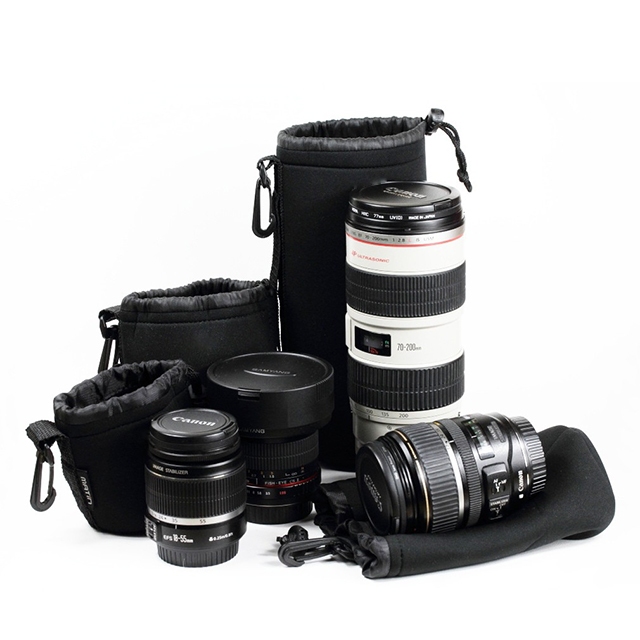 Túi đựng lens, túi chống sốc Bảo vệ ống kính lens máy ảnh