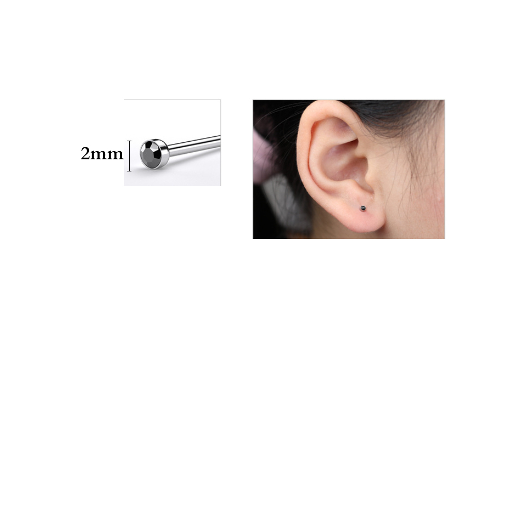 Bấm lỗ tai, dụng cụ bấm khuyên tai tại nhà dùng 1 lần cho nam và nữ ( tặng kèm bông tẩm cồn )