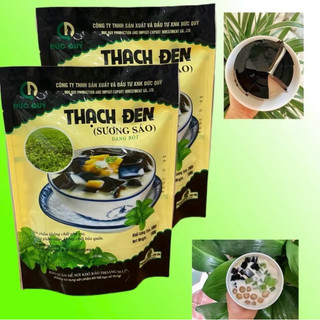Combo 2 gói Thạch đen sương sáo Đức Quý-Lạng Sơn gói 100g Topping đồ ăn vặt