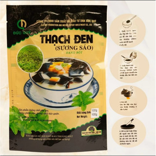 Combo 10 gói Thạch đen sương sáo Đức Quý -Lạng Sơn gói 100g Topping đồ ăn vặt