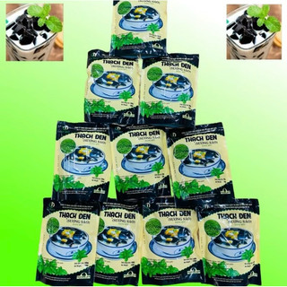 Combo 10 gói Thạch đen sương sáo Đức Quý -Lạng Sơn gói 100g Topping đồ ăn vặt