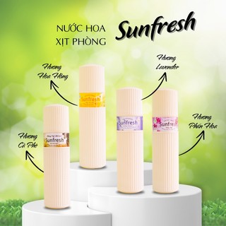 Combo 4 chai xịt phòng Sunfresh 380ml tinh dầu hương nước hoa  thơm lâu đến 6h - SPCa000030