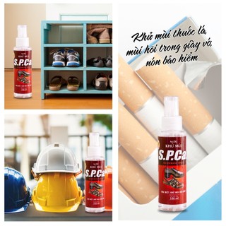 Xịt khử mùi giày S.P.Ca 100ml khử mùi đa năng giày vớ, nón bảo hiểm, xe ô tô  - SPCa000027