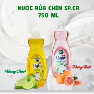 Nước rửa chén S.P.Ca Light 750ml đậm đặc khử mùi tanh - SPCa000033
