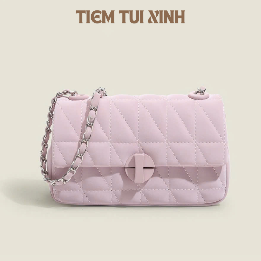 Túi xách nữ đeo chéo chần trám da mềm Tuixachxinh2 phong cách Hàn Quốc – T1