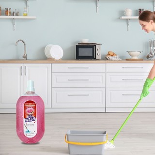 Combo 2 chai nước lau sàn DR.Wash 1L hương Hoa Nắng khử mùi làm thơm nhà chống trượt  - SPCa000038
